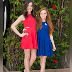 Sally Miller Blue Fit and Flare Sleeveless Dress